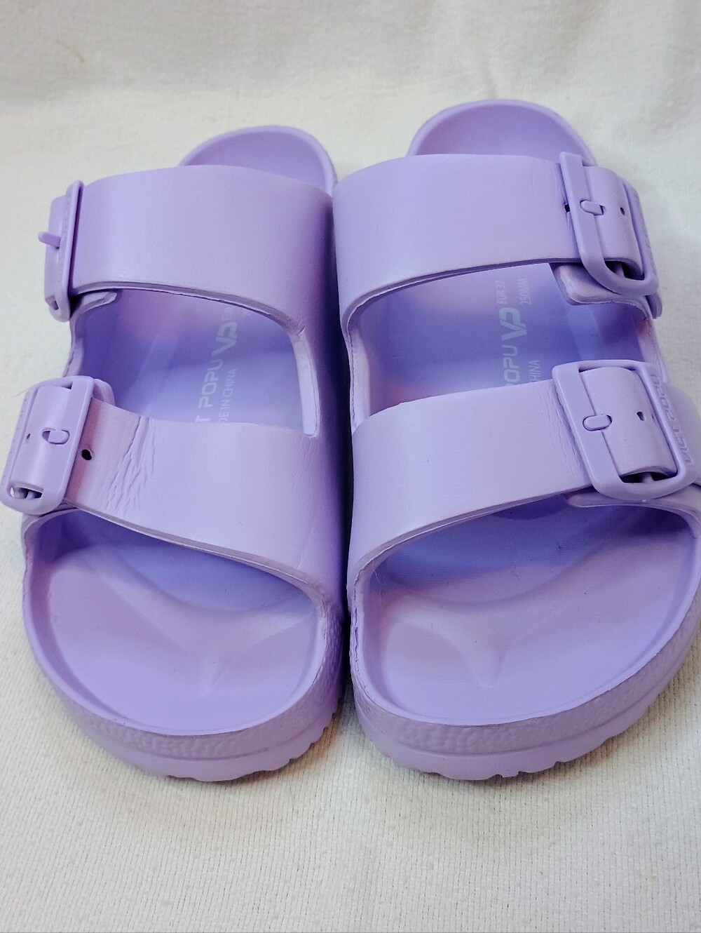 Lavender Slip-On Sandals Sz 7 Waterproof Vict Popu EUR 37 Adjustable Lightweight